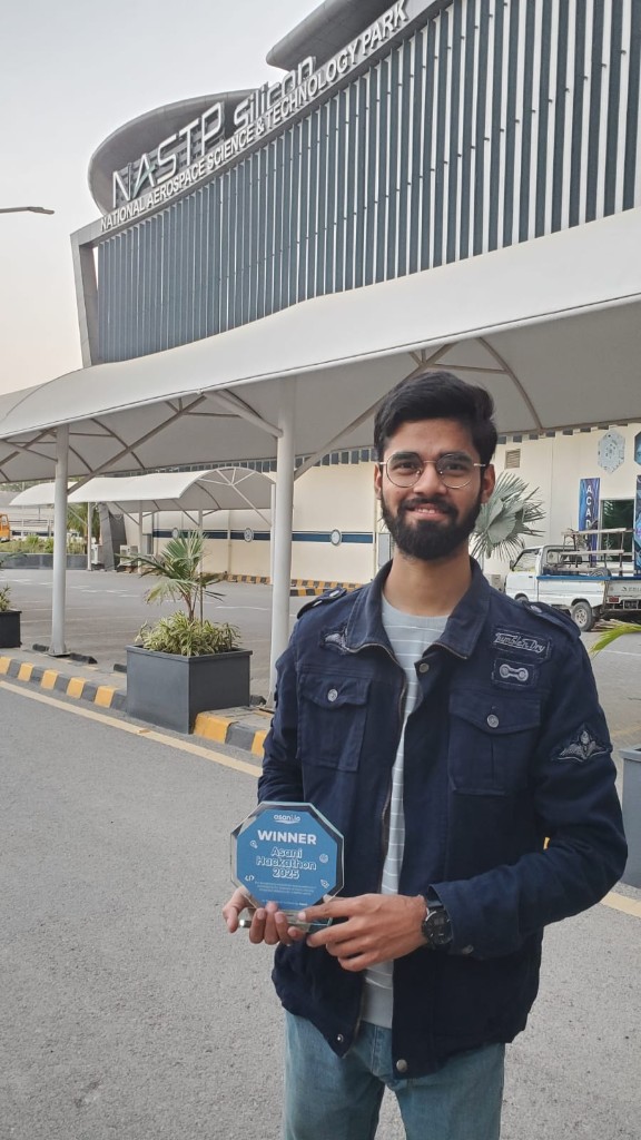 Asani.io Hackathon – Winner trophy at NASTP